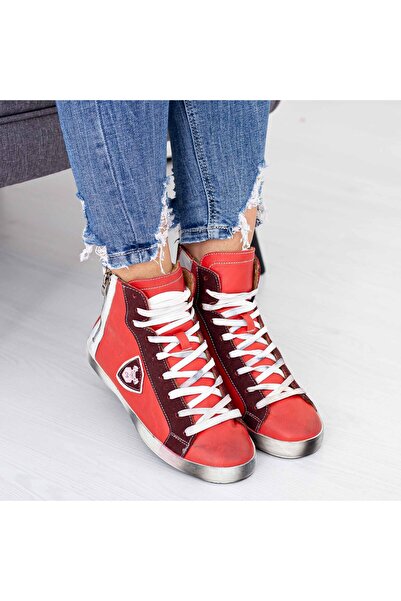 mei Women's Boots A00709 Red