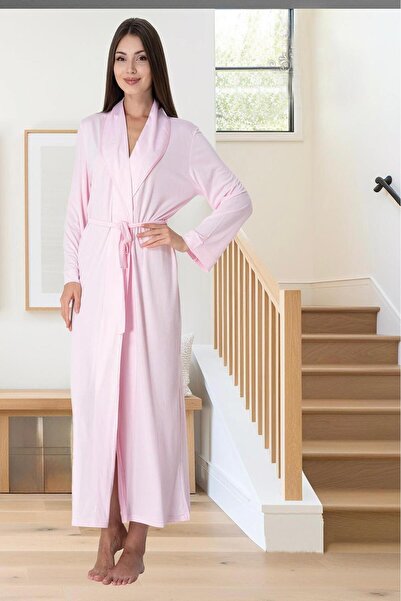 Lohusa Homewear Women's Pink Special Design Stylish Maternity Dressing Gown Effortt