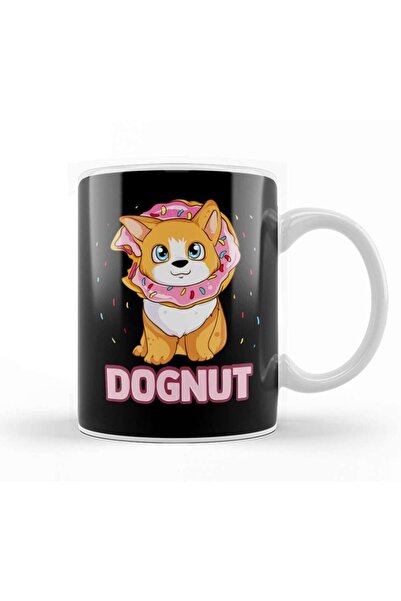 dekado لطيف ومضحك Dognut Dog Donut Pun رائعتين جرو القدح كأس الخزف