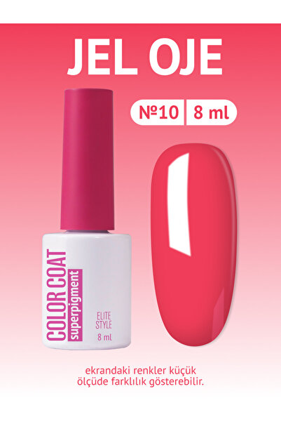 ELİTE STYLE Kalıcı Oje Color Coat Nº10 (8 ml) Açık Pembe | Profesyonel ve Şık...