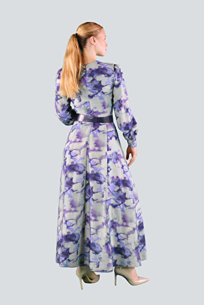 IDYL Belted patterned dress