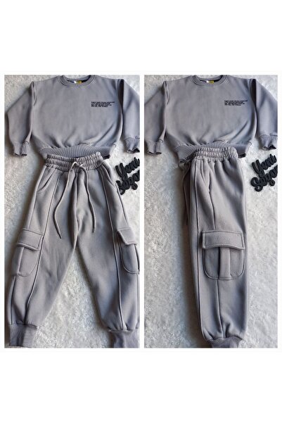 Wikibom Boy's Bellows Pocket Fleece-Lined Two-Piece Suit