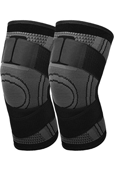 JOYZ أكمام الركبة - عبوة من قطعتين - دعامات ركبة ضاغطة مع مثبتات جانبية، ودعم...