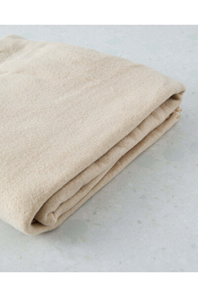 REDTAG Beige Fleece Blanket (Single Size)