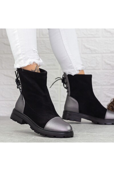 mei Γυναικείες Μπότες 2MX515 Μαύρο-Guncolor