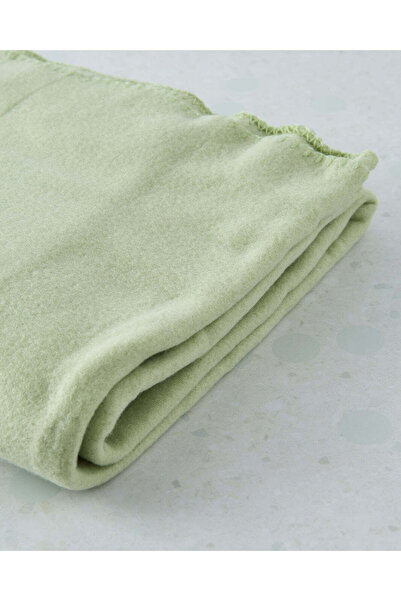 REDTAG Green Fleece Blanket (Single Size)