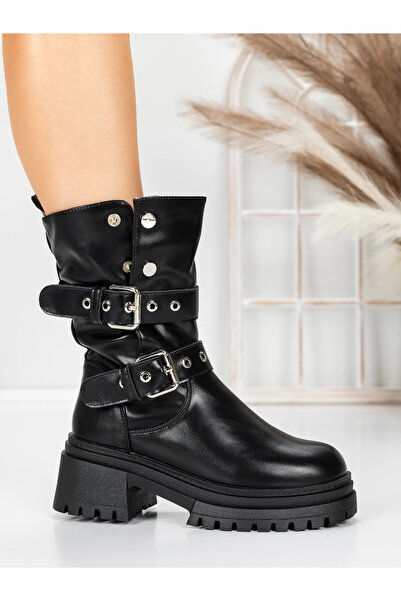 mei Γυναικείες Μπότες 5W81 Μαύρες