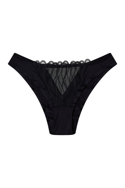 ESOTIQ Women's Elegant Briefs Smooth Polyamide with Embroidered Lace & Ruffle Feminine Design | Olyvia