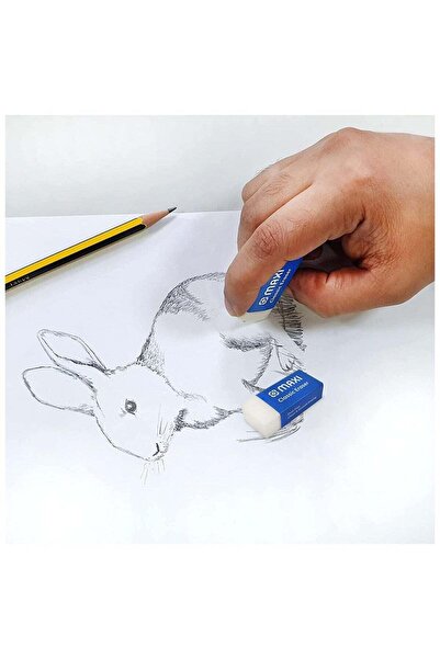 MAXİ Dust-Free Erasers – 25 Pieces in Plastic Storage Jar