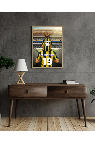 ABENOVA Fenerbahçe Baba Oğul Konsept Kişiye Özel Çerçeveli Poster Tablo
