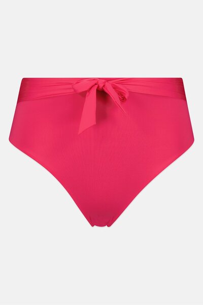 Tommy Hilfiger Women High Leg Brand Logo Bikini Bottom, Pink
