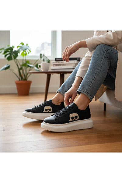 dehaine Women's sneakers KRL White-Black, fashion, 6615