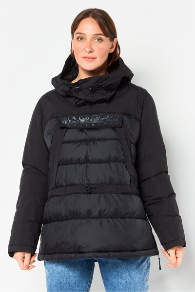 Napapijri Women Brand Logo Puffer Jacket, Black