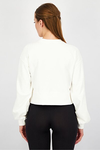 Champion Women Sportswear Fit Long Sleeves Training Sweaters, White