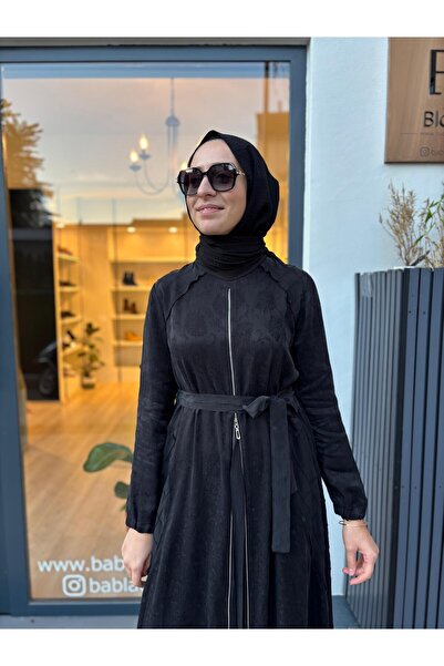 MissWhence 38835 Zipper Detail Women's Dress Black