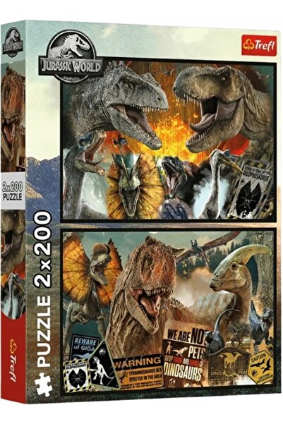 Other PUZZLE TREFL PENTRU COPII LUMEA PREISTORICĂ LUMEA JURASSICĂ 2x200 piese