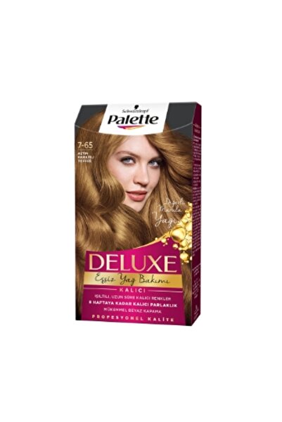 Palette Deluxe Saç Boyası Altın Parıltılı Toffee 7-65 4 Adet