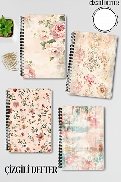 qoeuyl boutique М'який кольоровий ретро-дизайн, спіральний A5, лінійований, н...