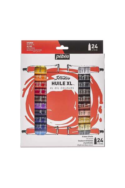 Pebeo XL Oil Studio Set – 24 Colours × 12ml Tubes