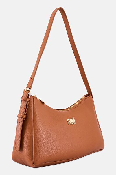 Cavalli Class Women Brand Logo Kaylee Shoulder Bag, Brown