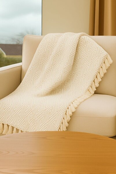 Sheri Home Tekstil Zizak Desen %100 Pamuklu Örtü Pike | Koltuk Örtüsü | Koltu...