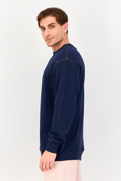 Puma X Senna Men Sportswear Fit Long Sleeve outdoor Sweatshirt, Navy