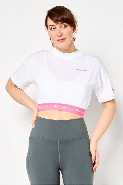 Champion Women Sportswear Fit Brand Logo Training T-Shirt, White