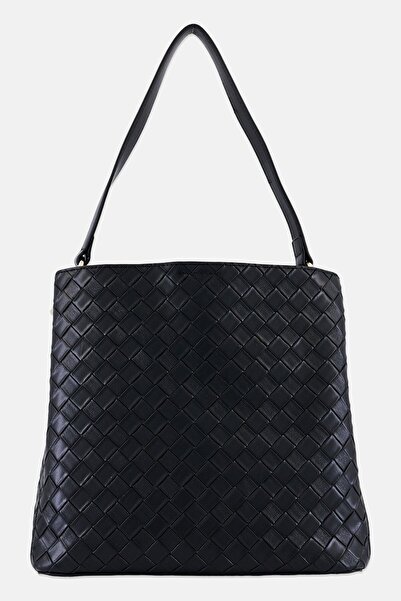 Cavalli Class Women Brand Logo Shoulder Bag, Black