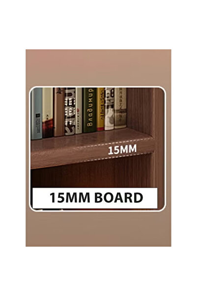 KEKE Multi Layer Storage Bookshelf RackLiving Home Storage & Display Cabinet 50*30*181.5 cm Brown Color