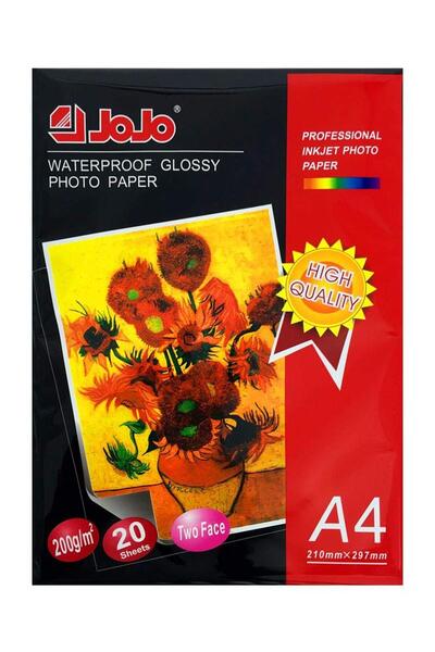 JOJO Two-Face Glossy Photo Paper – A4 Size, 200 GSM, 20 Sheets Pack (TCPP01B2)