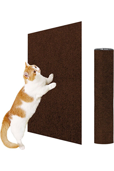 OEM Self-adhesive cat scratching mat 60x40 cm, brown