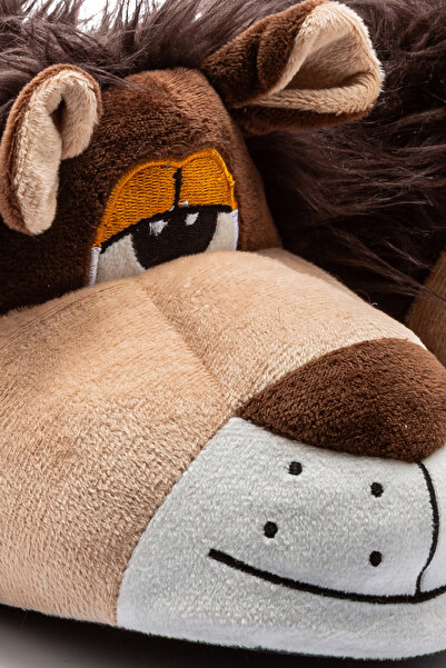 Twigy Lion Woman, Waiter Size Animal Slippers Brown 36/41