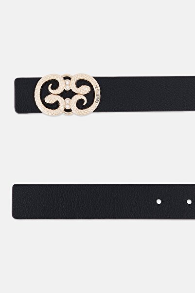 Cavalli Class Women Reversible Brand Logo Leather Belt, Multicolor