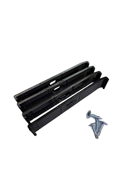 OEM Ultra Slim License Plate Holder Set, Front - Rear, Black, 4 pieces