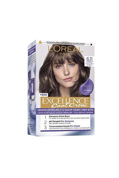 Excellence Cool Creme Extra Kullu Koyu Kumral 6.11 3 Adet