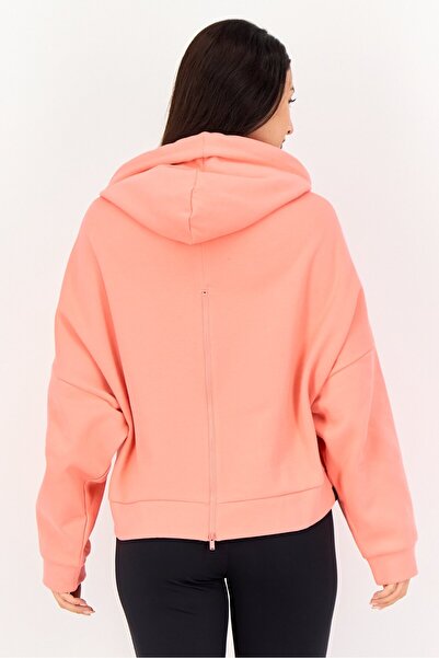 adidas Women Sportswear Fit Long Sleeve Outdoor Hoodie, Pink