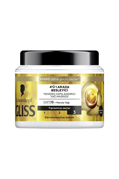 Gliss Sac Bakim Mask 400ml Nutritive 4 Pieces