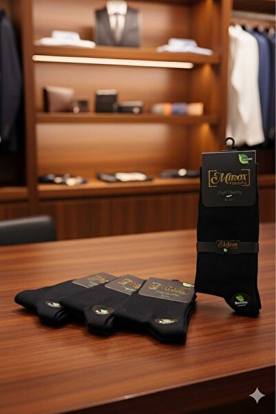 mirox BAMBU ERKEK ÇORAP, ASORTİ 6'LI PAKER (41-44)