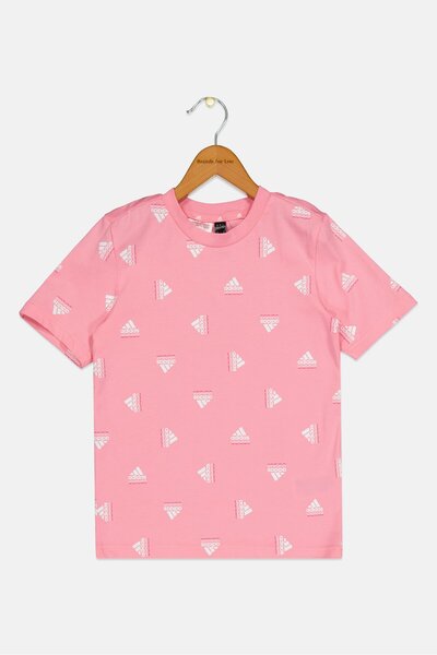 adidas Kids Girl Sportswear Fit Short Sleeve Outdoor T-Shirt, Pink