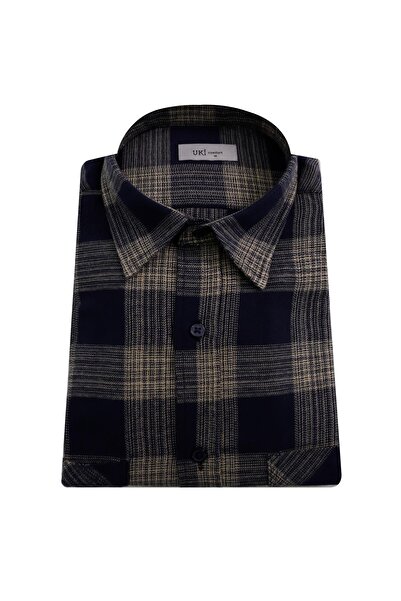 Uki LACİVERT Comfortfir Oduncu Gömlek