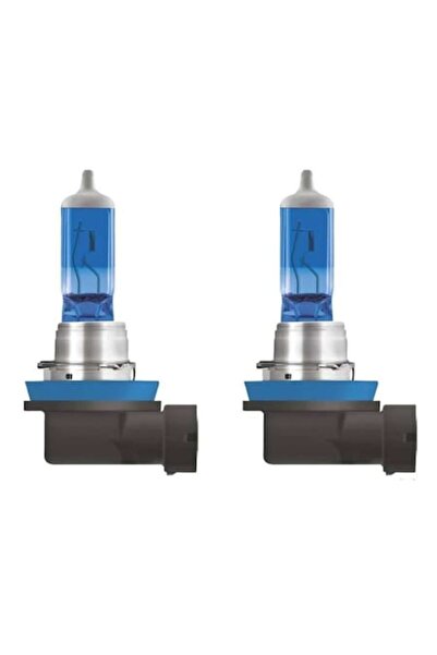 BZRSH Set of 2 halogen car bulbs H11, 55W, 12V, white light 5000K,