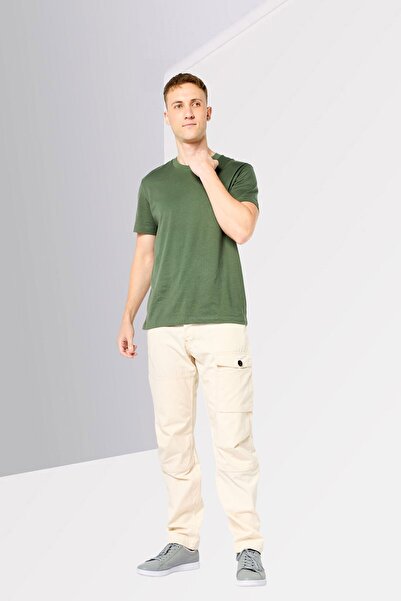 G-STAR RAW Men Relaxed Fit Textured Tapered Pants, Beige