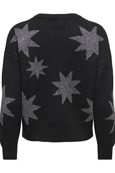ONLY Rosie Ls O-Neck Glitter Women's Knitwear Sweater – Sparkling Crew Neck