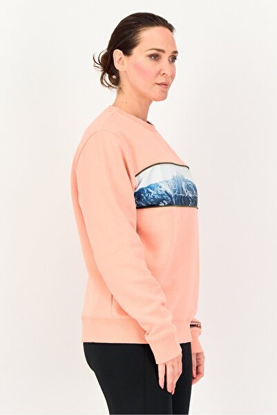 Ellesse Women Sportswear Fit Long Sleeve Outdoor Sweatshirt, Coral