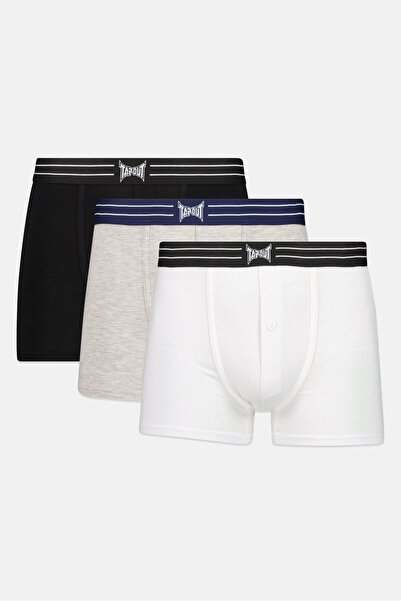 Tapout Men 3 Pieces Brand Logo Boxers, Multicolor