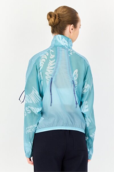 adidas Women Sportswear Fit Training Windbreaker Jacket, Turquoise