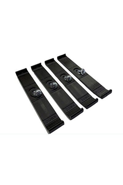 OEM Ultra Slim License Plate Holder Set, Front - Rear, Black, 4 pieces