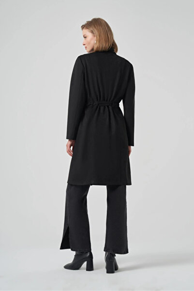 Nuss 6012 Collar Stone Embroidered Suede Cap - Black