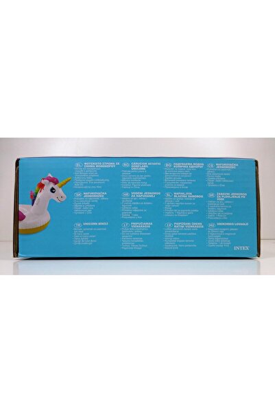 Intex Unicorn Pool Floater, 57561, Multicolor, Unicorn Ride-On, L
