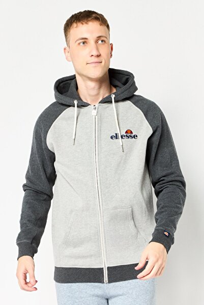 Ellesse Men Sportswear Fit Long Sleeve Outdoor Wilder Hoodie, Grey